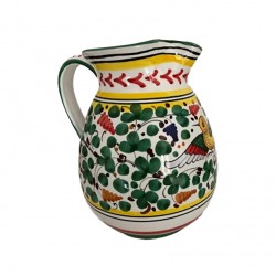 Carafe Oiseau Fleurs Vert