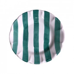 Assiette 16 cm Rayure Verte