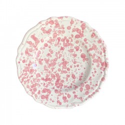 Assiette 20 cm Points Rose