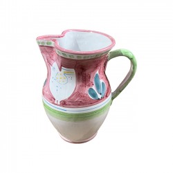 Grande Carafe Poule Rose &...