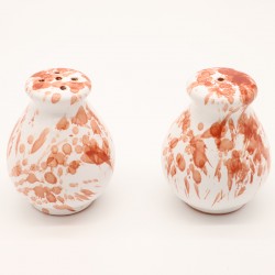 Salt & pepper with orange dots