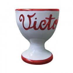 Red egg cup to customize