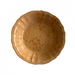 Bowl 22 cm with orange dots