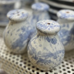 Salt & pepper with blue dots