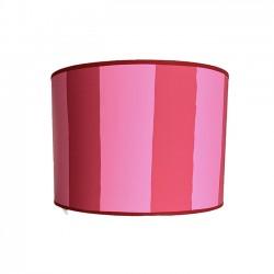 Abat Jour rayures rose&rouge