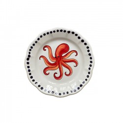 Assiette 16 cm Poulpe Rouge...