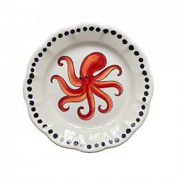 Assiette 20 cm Poulpe Rouge...
