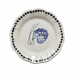 Assiette 20 cm Gambas Bleu...