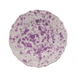 Assiette 25 cm Points Violet