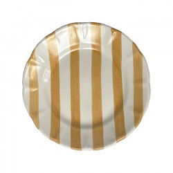 Assiette 21 cm Rayure Ocre
