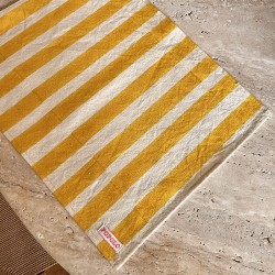 Set de Table Rayé Jaune -...