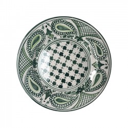 Assiette Bandana 20cm Verte