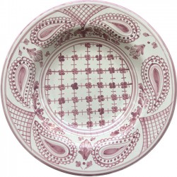 Assiette Bandana 25cm Rosa