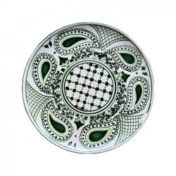 Grand Plat Rond Bandana Vert