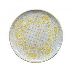Grand Plat Rond Bandana Jaune