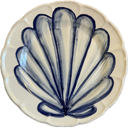 Assiette 25,5 cm Coquillage...