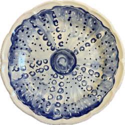 Assiette 20 cm Oursin Bleu
