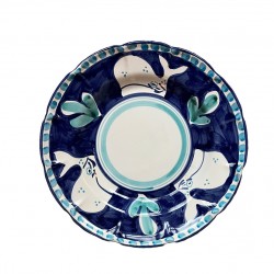 Assiette 25 cm Baleine Bleue