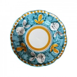 Assiette 25 cm Poisson Vert