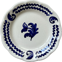 Assiette Antica 25cm Bleue