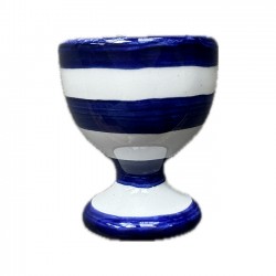 Coquetier Rayure Bleue