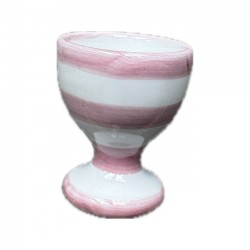 Coquetier Rayure Rose