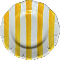 Assiette 21 cm Rayure Jaune