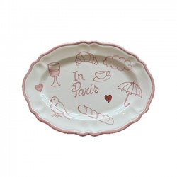 Plat ovale In Paris Rose