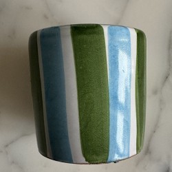 Coffee cup with Blu & Green...