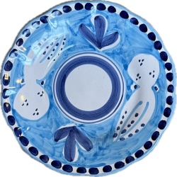 Assiette 16 cm Poulpe Bleu...