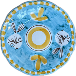 Assiette 16 cm Poisson Vert
